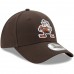 Men's Cleveland Browns New Era Brown The League Throwback 9FORTY Adjustable Hat 2800616